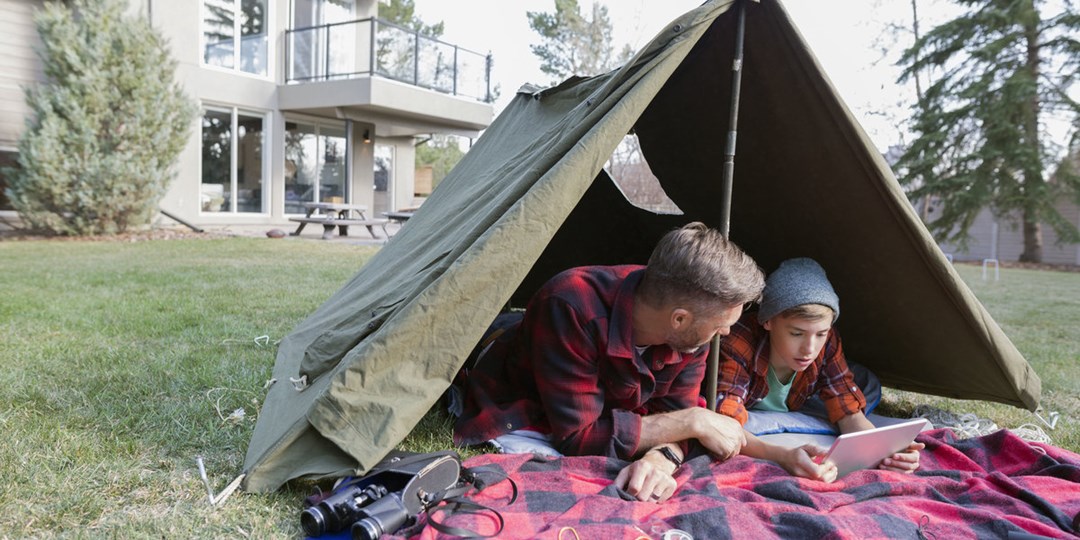 Maak van je achtertuin een camping